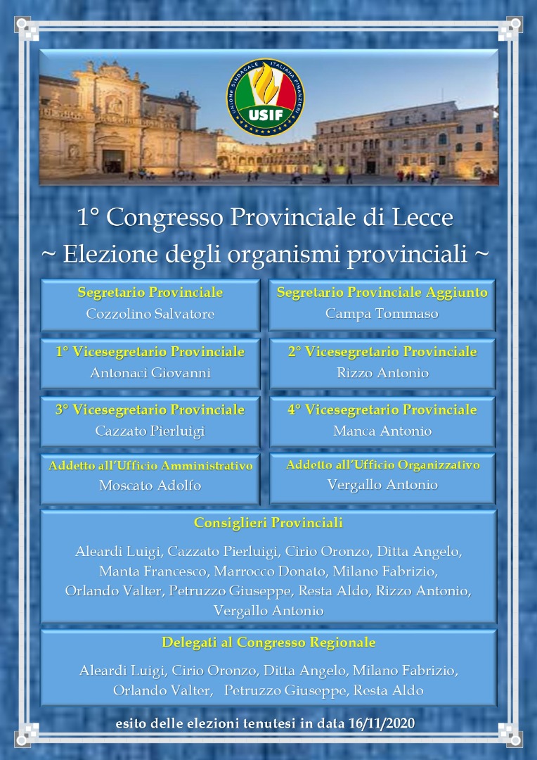 Assemblea costituente Provinciale Lecce